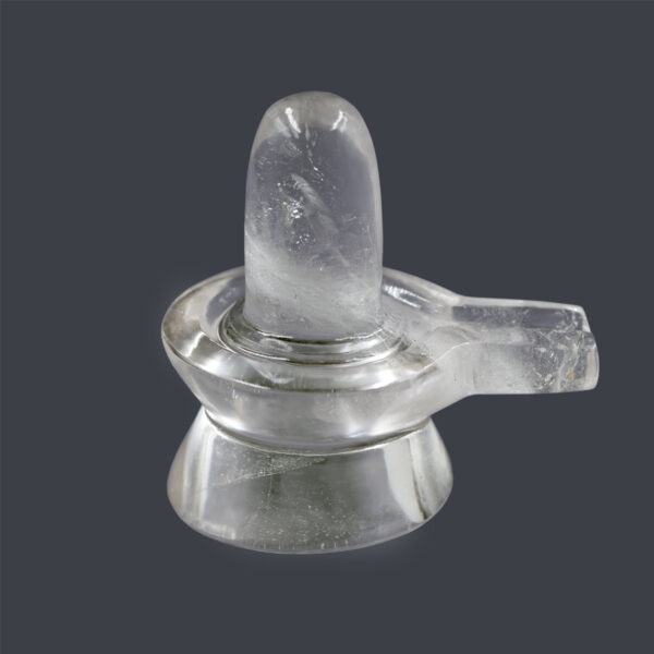 Rock Crystal Shiva Lingam