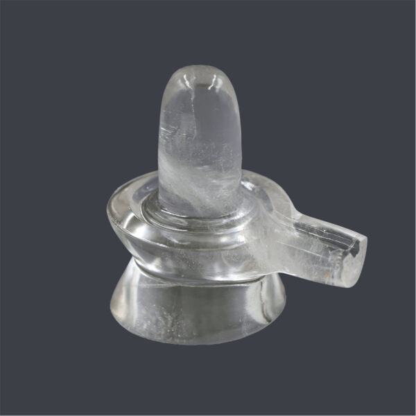 Rock Crystal Shiva Lingam