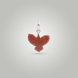 Red Jasper Eagle silver locket