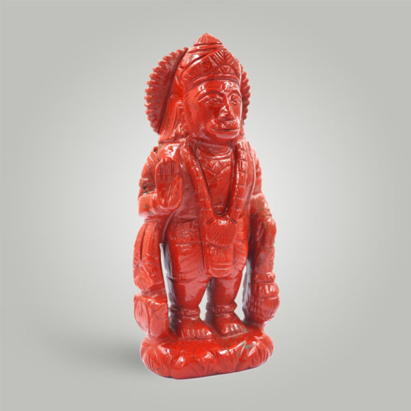 Red jasper hanuman ji murti