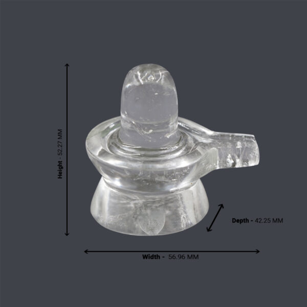 Rock Crystal Shiva Lingam