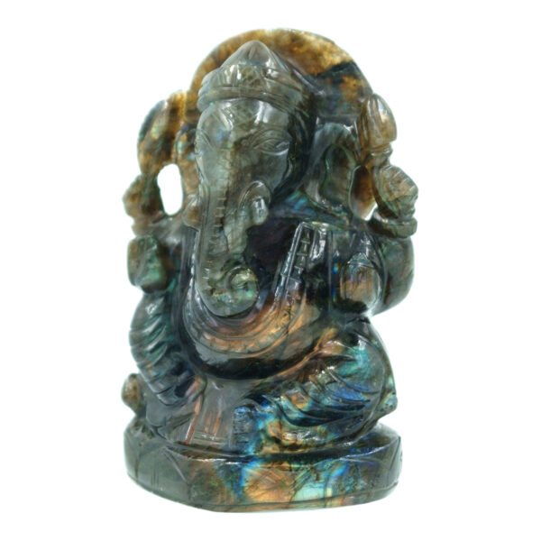 labradorite stone ganesha