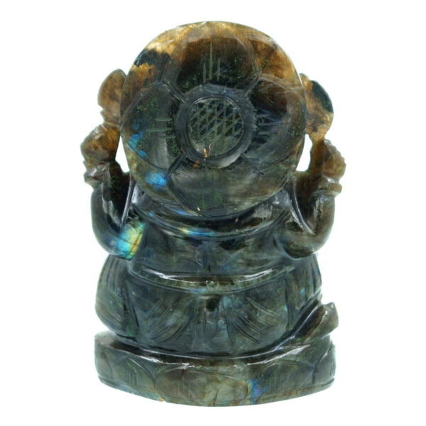 labradorite stone ganesha