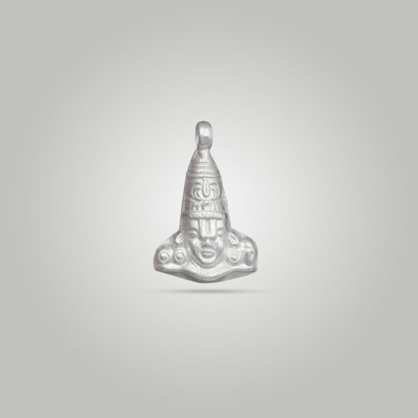 Lord Shiva Parvati Silver Pendant