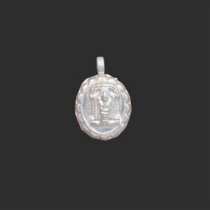 Lord Shiva Parvati Silver Pendant