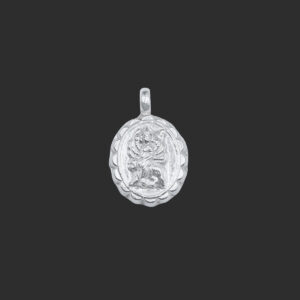 Durga Mata silver pendant