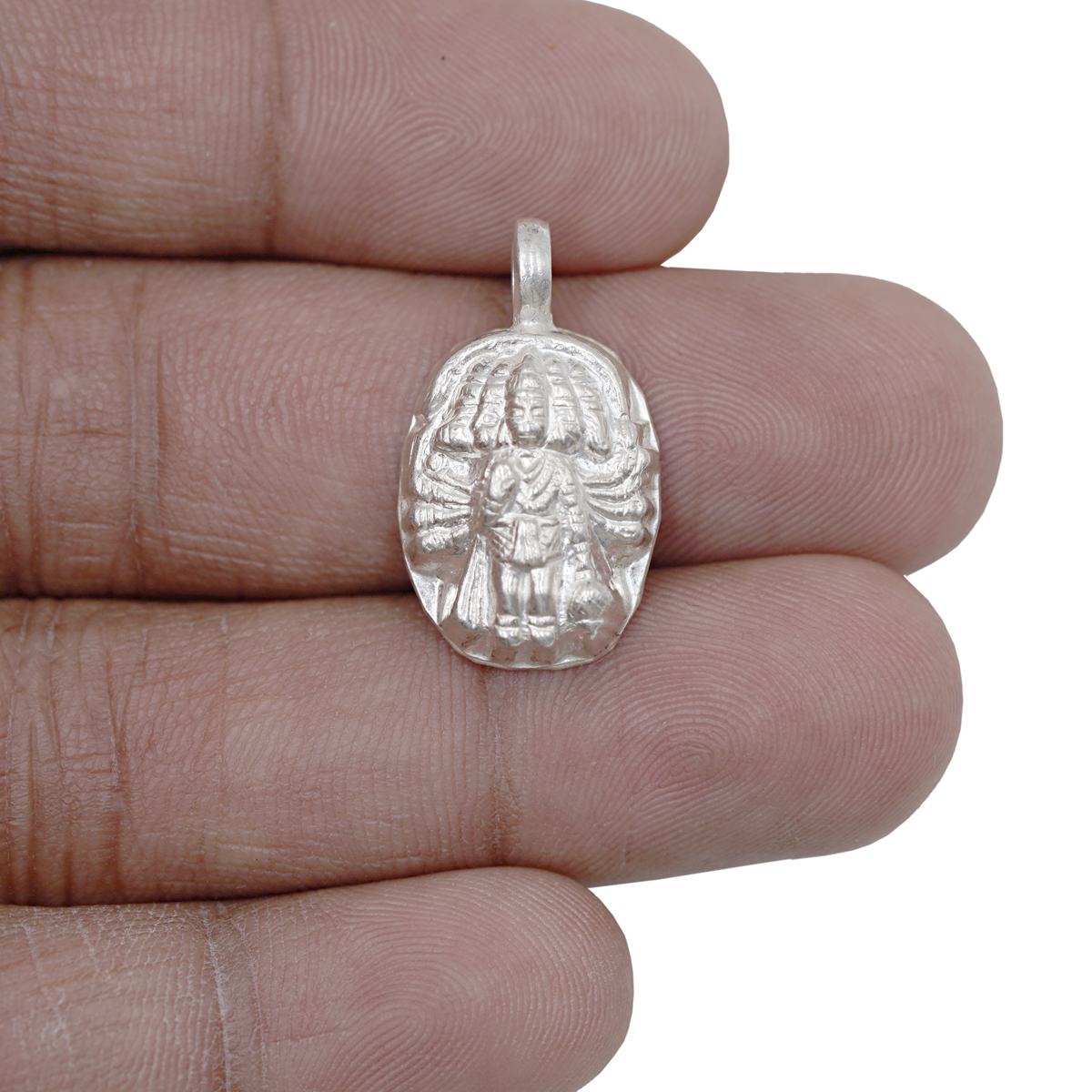 Panchmukhi hanuman deals silver pendant