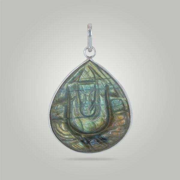 Natural Labradorite Locket