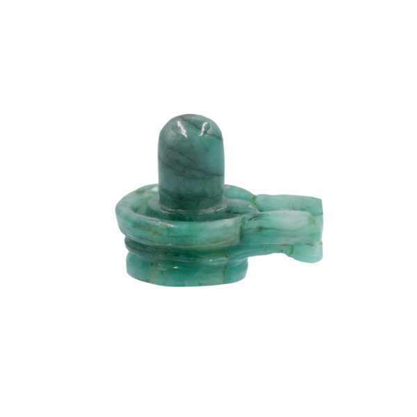 natural emerald shivalingam