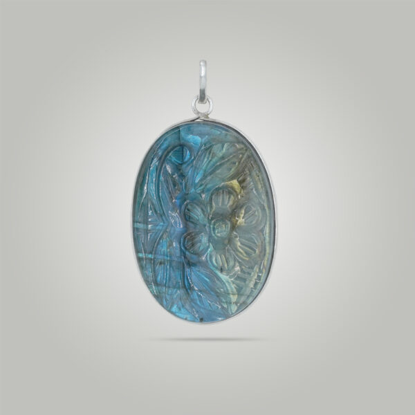 Natural Labradorite Locket