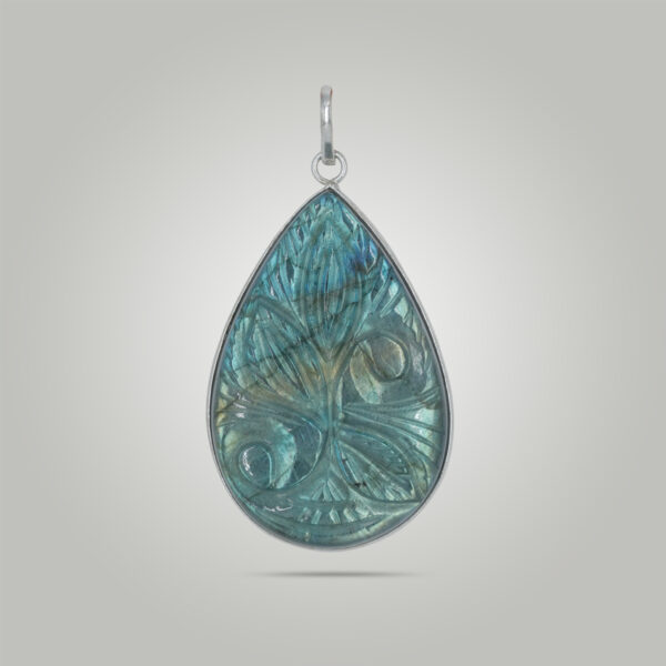 Natural Labradorite Locket