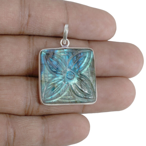 Natural Labradorite Locket