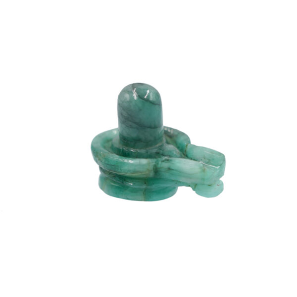 natural emerald shivalingam