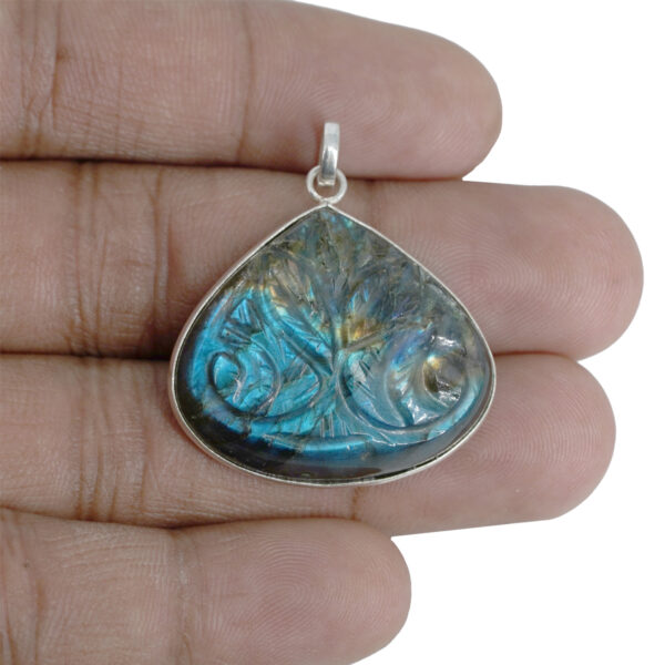 Natural Labradorite Locket