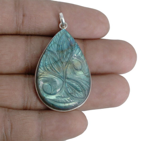 Natural Labradorite Locket