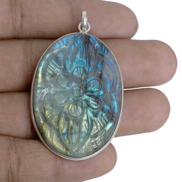 Natural Labradorite Locket