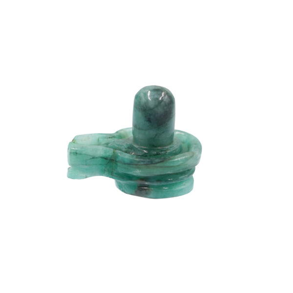 natural emerald shivalingam