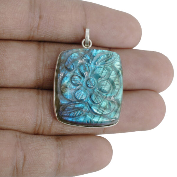 Natural Labradorite Locket