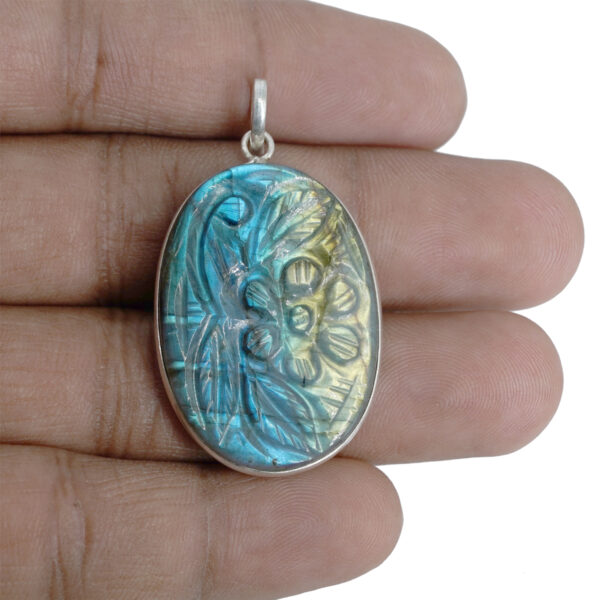 Natural Labradorite Locket