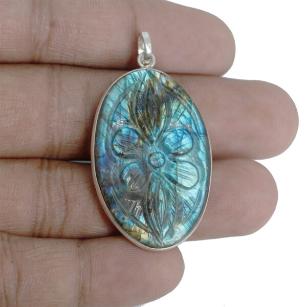 Natural Labradorite Locket