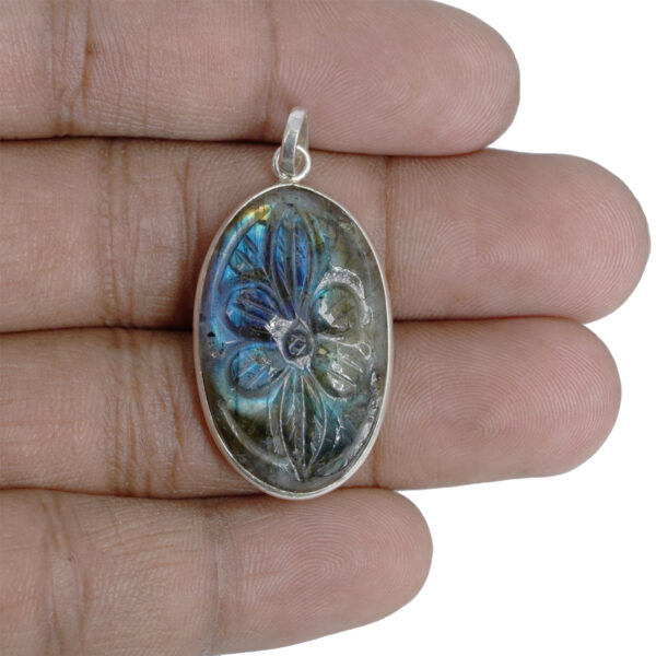 Natural Labradorite Locket