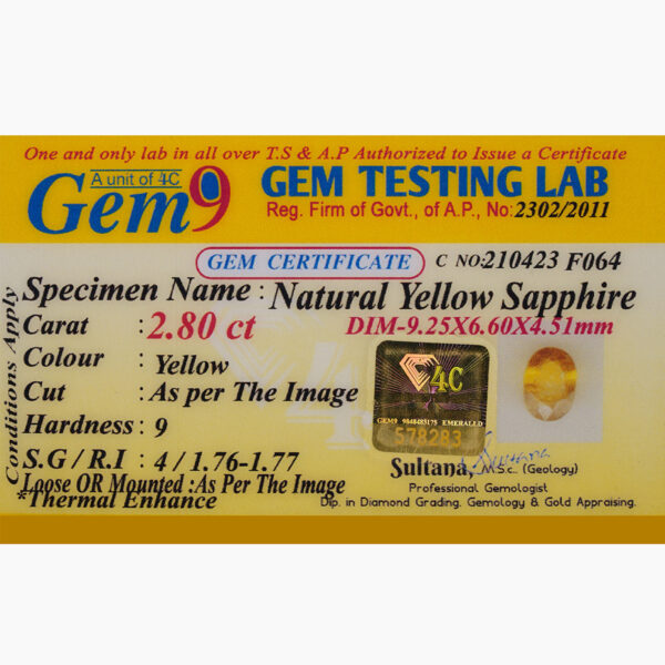 Yellow Sapphire