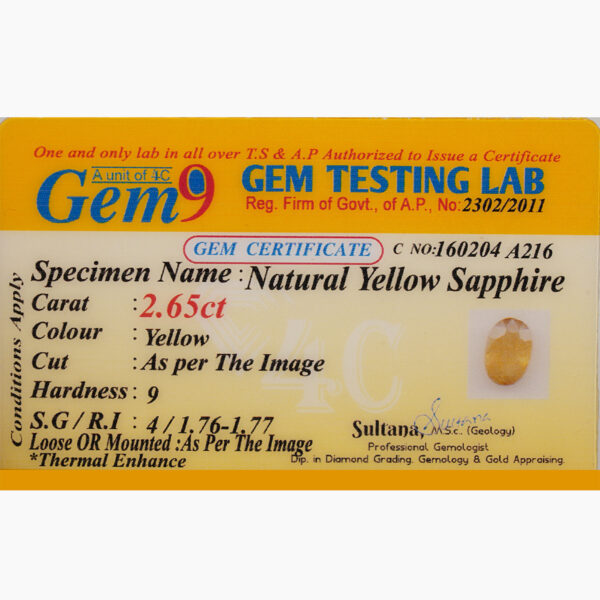 Yellow Sapphire