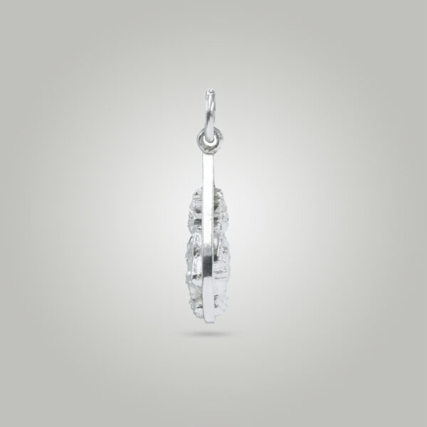 Pure Silver 2 Side Ayyappa Pendant (4A)